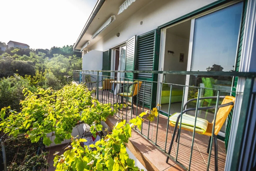 Balcony and greenery